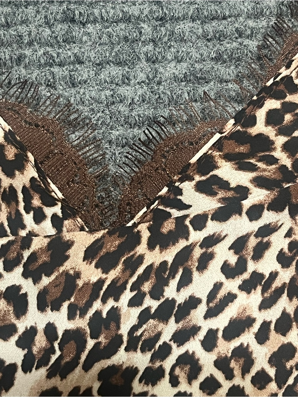 NWT Melrose and Market Nordstrom Lace Trim Leopard Cami Top Beige Womens Medium - Picture 7 of 9